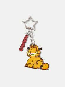 GARFIELD | SHEIN 1個星星鑰匙圈包包吊飾 耳機配件裝飾 日常禮物 - 彩色 - 查看 3