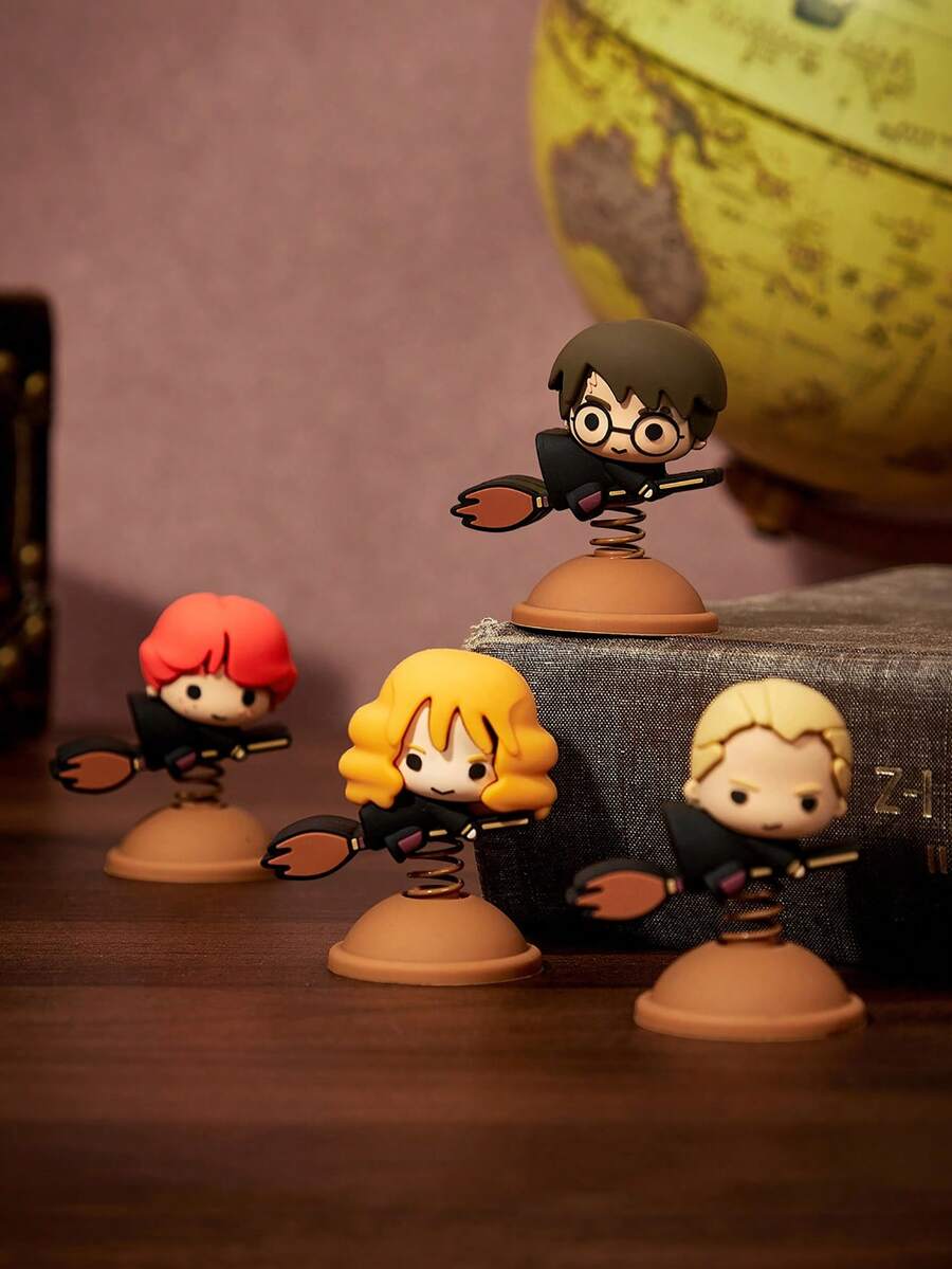 HARRY POTTER X Joivida 1 Pc Mini Cartoon Figurine Decor, Magical Cartoon Print, Resin Material, Stable Flat Base, Hand-Painted Detail, Party Favor Gift, For Collectors, Perfect Display Piece - one-size - View 1