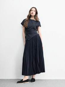 CUCCOO BIZCHIC 時尚優雅大方、休閒簡約舒適通勤氣質女款平底鞋 - 漆黑色, - 查看 3