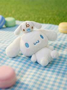 HELLO KITTY AND FRIENDS | POKOJA LAND 1個 Yugui 狗絨毛娃娃，可愛白色小狗，超柔軟蓬鬆填充動物，獨特設計，高品質抱抱感，適合生日節日送給粉絲與朋友的禮物，也是可愛的絨毛收藏裝飾，適合床鋪、沙發 - 彩色 - 查看 2