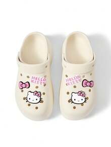 HELLO KITTY AND FRIENDS | SHEIN 時尚可愛花園拖鞋，透氣快乾，柔軟舒適，鏤空設計，適合多種場合 - 白色 - 查看 7