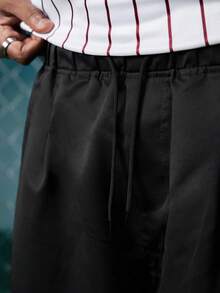 EVRINFINITE Men's Casual Lightweight Multi-Pocket Cargo Pants, Fashionable Workwear Trousers For Spring & Autumn - Black - View 4
