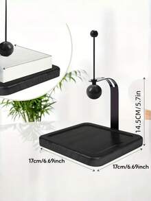 1 Peça Suporte de Guardanapo em Formato de L Pesado e Resistente Preto Antiderrapante Estável e Firme Base Antiderrapante para Mesa de Cozinha Café Escritório Decoração Doméstica Restaurante Estilo Rústico Fazenda Organizador Moderno - Multicolorido - Visão 2