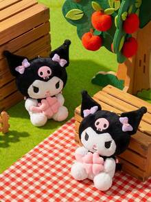 HELLO KITTY AND FRIENDS | POKOJA LAND 1個可愛毛絨玩具，附粉紅色幸運四葉草，聚酯纖維填充動物迷你吉祥物，適合女孩、朋友、兒童作為生日、感恩節、復活節、派對禮物，也可作為可愛沙發床裝飾 - 彩色 - 查看 1