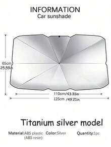Stay Cool And Protected With 1pc Car Sunshade For Summer - Multicolor - View 14