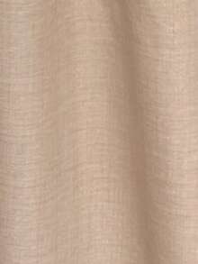 Dazy Plus Khaki Round Neck Loose Long Sleeve Tie-Front Elegant Commuter Mid-Length Dress, Spring/Autumn New Style - Khaki - View 8