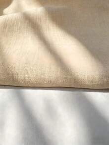 Louniche Blus Tanpa Lengan Kasual Wanita dengan Bordir Bunga dan Leher V Berlekuk - Aprikot - View 4