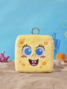 SpongeBob SquarePants | POKOJA LAND 1個卡通收納袋，零錢包與休閒包二合一，柔軟手提包，適合旅行、日常使用，適合青少年、女性與男性，生日、週年紀念或開學的可愛禮物點子 - 彩色 - 查看 1