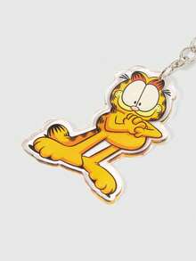 GARFIELD | SHEIN 卡通橘貓壓克力鑰匙圈，可愛動物包包掛飾 - 多色9 - 查看 4