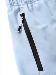 Manfinity Homme Conjunto de 3 piezas de pantalones cortos minimalistas con cordón y bolsillos para hombre, verano - Multicolor - Ver 8