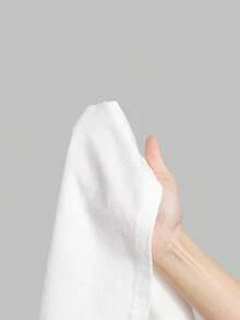 Ontre 女士白色T恤，夏季日常轻松时尚针织面料，扭结设计，圆领落肩袖，现代都市办公服饰 - 白色 - 查看 6