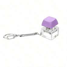 One Adult Keyboard Fingertip Toy, Clicker Toy, Bag Charm, Four-In-One Keyboard Fingertip Keychain, Cube Mechanical Key Clicker, Stress-Relieving Gift, Suitable For Passing Time In The Office, School, Or At Home. It Can Be Hung On Wallets, Bags, Clothes, Doors, Windows, Or Walls, And Can Be Carried To The Office Or On Trips. - Multicolor - View 8