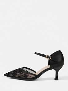 CUCCOO HITCHD Women's Gauze Net Shoes - List One Black - View 2