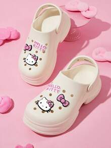 HELLO KITTY AND FRIENDS | SHEIN 時尚可愛花園拖鞋，透氣快乾，柔軟舒適，鏤空設計，適合多種場合 - 白色 - 查看 1