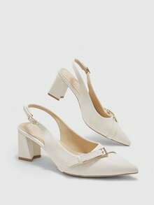 CUCCOO BIZCHIC Sepatu hak tinggi model Prancis terbaru, elegan dan modis, cocok untuk wanita, cocok untuk sepatu Natal dan musim semi. - Nasi aprikot. - View 8