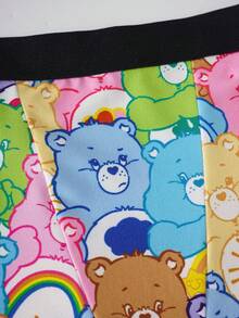 SHEIN X Care Bears Women's Cute Colorful Bear Print Boxer Briefs - Pink - View 3