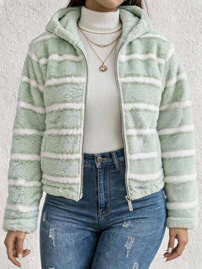 Sudadera manga larga con cremallera capucha gorro ideal para uso diario frio lluvioso afelpado unica talla