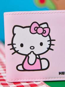 HELLO KITTY AND FRIENDS | Joivida 1個粉色印花便攜式收納錢包，時尚分層設計，大容量多隔層收納器，輕巧方便，適合旅行、購物、日常使用和卡片存放 - 粉色 - 查看 4