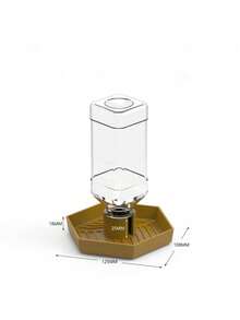 1 pieza Alimentador automático de agua para reptiles de plástico ligero y liso, bandeja de bebida estable antideslizante para tortuga, lagarto semiacuático, dragón barbudo, tortuga de agua, hábitat de cría, terrario, decoración y suministros para reptiles - Multicolor - Ver 7