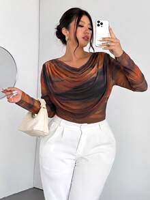 Plus Size T-Shirts - 米色 - 查看 8