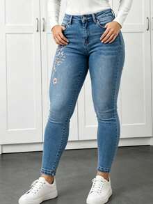Women Jeans - Baby Blue - View 12