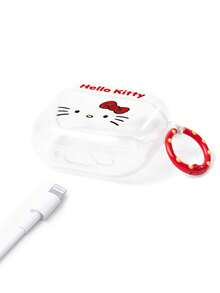 HELLO KITTY AND FRIENDS | SHEIN 卡通圖案防摔保護藍牙耳機保護套附吊飾，適用於 iPod - 彩色 - 查看 4