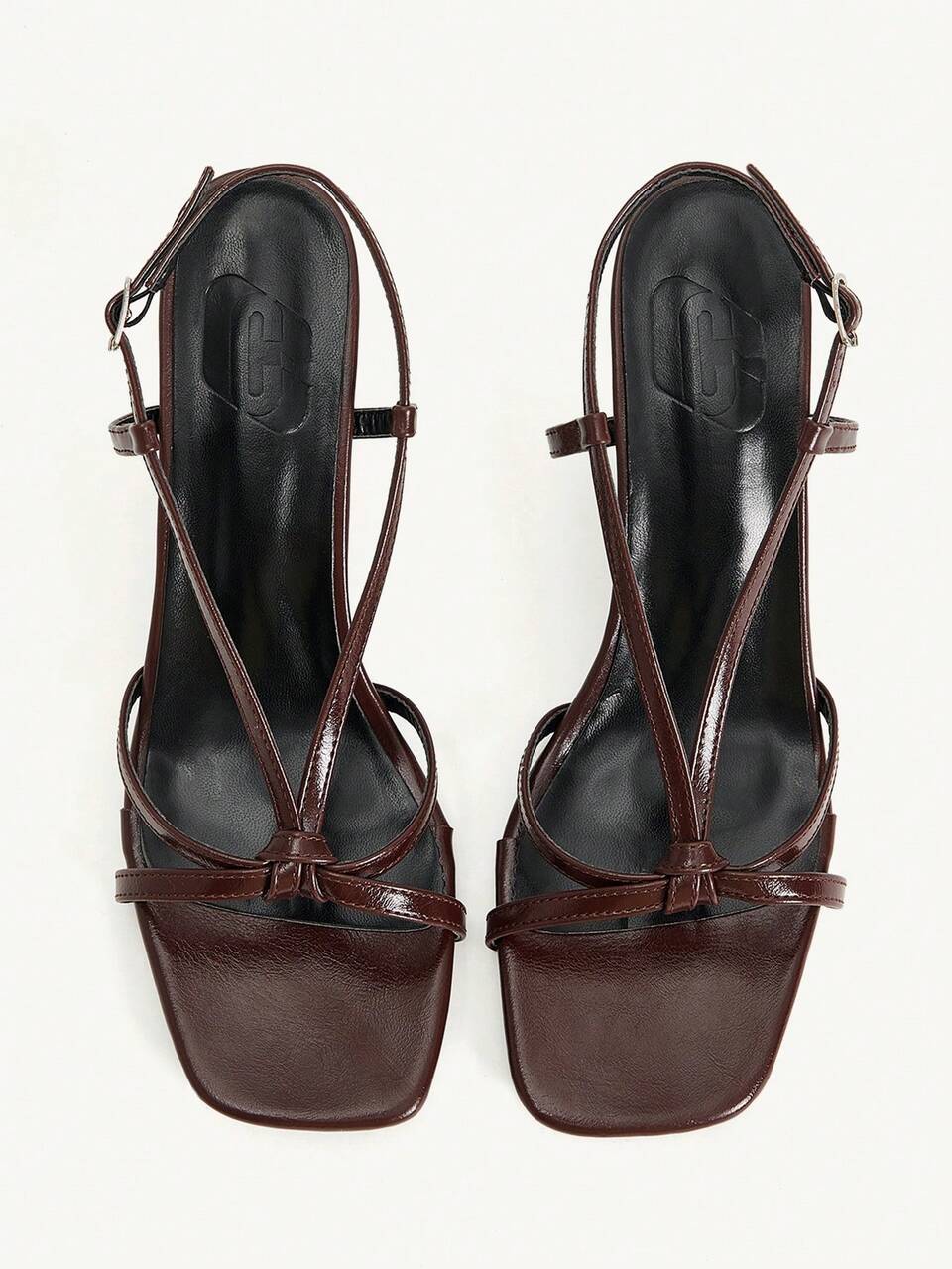 CUCCOO CHICEST Fairy Style Buckle Stiletto Sandals, Bow Square Toe High-Heeled Sandals For Women's Summer Wear