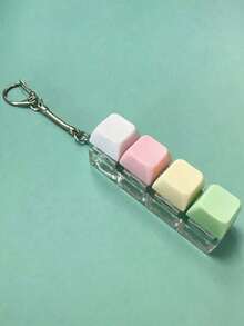 One Adult Keyboard Fingertip Toy, Clicker Toy, Bag Charm, Four-In-One Keyboard Fingertip Keychain, Cube Mechanical Key Clicker, Stress-Relieving Gift, Suitable For Passing Time In The Office, School, Or At Home. It Can Be Hung On Wallets, Bags, Clothes, Doors, Windows, Or Walls, And Can Be Carried To The Office Or On Trips. - Multicolor - View 18