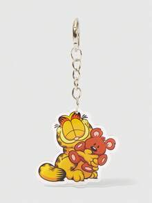 GARFIELD | SHEIN Cartoon Orange Cat Acrylic Keychain, Cute Animal Bag Hanging - 多色10 - 查看 2