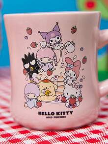 HELLO KITTY AND FRIENDS | Joivida 咖啡馬克杯 –「咖啡永遠是個好主意」16盎司白色陶瓷杯，適用於居家、辦公室或露營早晨，適合茶飲與熱可可愛好者的趣味禮物，易於清潔 - B.粉色 - 查看 5