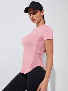 Powerista 女款休閒網布拼接短袖運動T恤3件組 - 彩色 - 查看 5