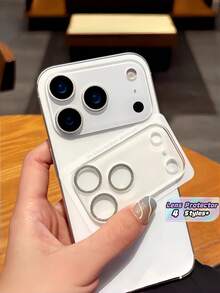 Flashing Camera Protector Film For 17 Pro Max, Transparent Lens Protection Glass, Suitable For The Rear Camera Covers Of 17, 17 Air, And 17 Pro. - Silver - View 1