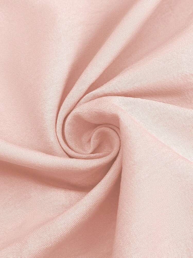 EMERY ROSE Women's Plus Size Blush Pink Summer Casual Formal Vacation Top,Lightweight Minimalist Comfortable Homewear Solid Batwing Sleeve Crew Neck Pullover - Pink - View 7