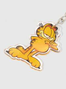 GARFIELD | SHEIN 卡通橘貓壓克力鑰匙圈，可愛動物包包掛飾 - 多色12 - 查看 4