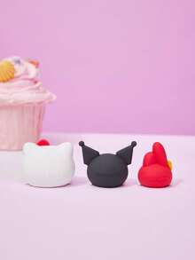 HELLO KITTY AND FRIENDS | POKOJA LAND 卡通角色汽車內飾裝飾品 & 家用桌面飾品，可愛坐姿小雕像，儀表板、書桌、層架、辦公室、臥室迷你裝飾，生日、萬聖節、聖誕節及其他節日的甜蜜禮物 - 彩色 - 查看 2