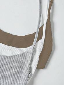 SHEIN Unity Solid Color Halter Backless Twist Crop Top, Fashionable & Sexy - Multicolor - View 5