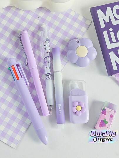 7Pcs Aesthetic Stationery Gift Set, Complete School Supplies Kit, Cute Stationery Box, Ideal Back To School & Graduation Present, Student Hand Gift For Kids Teenagers