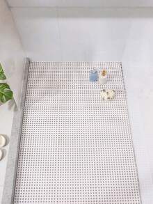 10 Pieces Per Set, Multi-Color Hollow Plastic Waterproof Pool Mats, Interlocking Floor Tiles With Drainage Holes, Anti-Slip Shower Mats, Bathroom Accessories, Colorful Grid Mats Suitable For Terraces, Balconies, Dog Kennels And Poultry Farms - multicolor - View 7