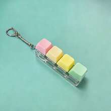 One Adult Keyboard Fingertip Toy, Clicker Toy, Bag Charm, Four-In-One Keyboard Fingertip Keychain, Cube Mechanical Key Clicker, Stress-Relieving Gift, Suitable For Passing Time In The Office, School, Or At Home. It Can Be Hung On Wallets, Bags, Clothes, Doors, Windows, Or Walls, And Can Be Carried To The Office Or On Trips. - Multicolor - View 16