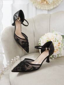 CUCCOO HITCHD Women's Gauze Net Shoes - List One Black - View 1