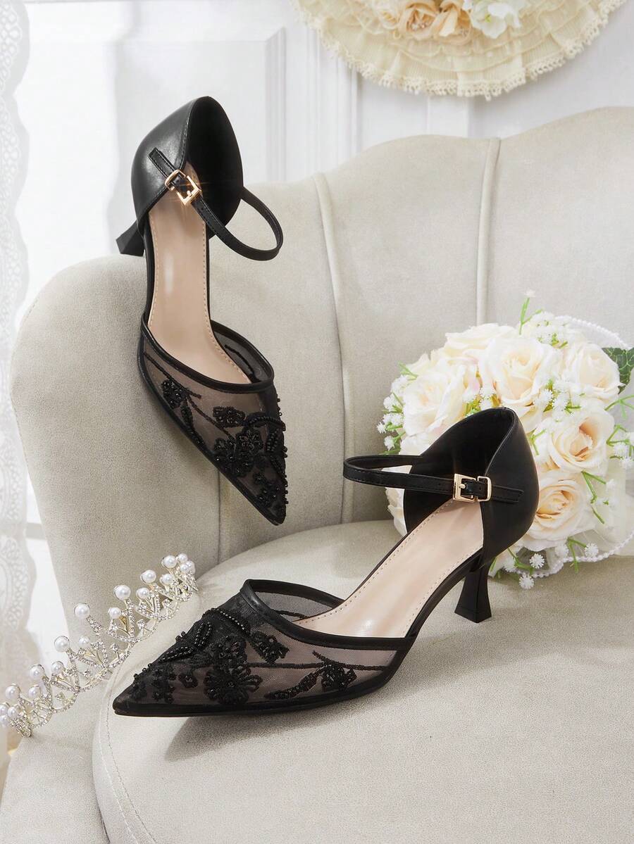 CUCCOO HITCHD Women's Gauze Net Shoes - List One Black - View 1