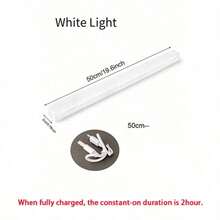 1 件 LED 运动传感器橱柜灯，磁性 USB 可充电夜灯（10/20/30/50 厘米）适用于厨房、卧室、橱柜、衣柜、楼梯、走廊照明 - 白色 - 查看 18