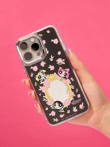 THE POWERPUFF GIRLS X Joivida 1Pc Dual-In-1 Film Phone Case Of An Anime Character - Multicolor - View 2