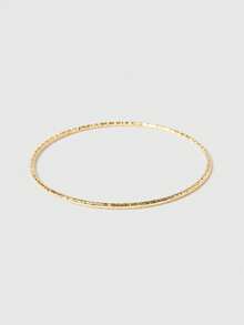 SHEIN BAE European And American Fashion 2.0 Thickened New Style Glittering Starry Sky 20-Loop Bangle Bracelet For Women, Suitable For Gift, Daily Wear, And Parties - Gold - View 5