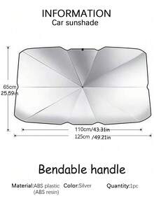 Stay Cool And Protected With 1pc Car Sunshade For Summer - Multicolor - View 16