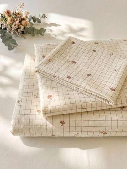 Cirelle 2/3 Potongan, 100% Poliester Tekstur Jacquard, Perlengkapan Tidur Lembut dan Ramah Kulit (Sarung Selimut + 1/2 Sarung Bantal, Tidak Termasuk Selimut Tebal), Koleksi Perlengkapan Tidur Poliester Modern untuk Semua Musim