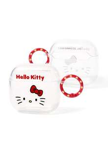 HELLO KITTY AND FRIENDS | SHEIN 卡通圖案防摔保護藍牙耳機保護套附吊飾，適用於 iPod - 彩色 - 查看 3