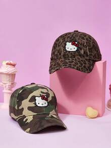 HELLO KITTY AND FRIENDS | Joivida 1件刺繡卡通棒球帽，經典休閒復古風，柔軟吸汗帶，可調節尺寸，輕量防曬，適合戶外運動、日常穿搭、派對、度假，適合各年齡層的完美禮物 - 棒球帽 - 查看 2