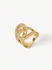Opalesca Wrapped Track Ring - Gold - View 6