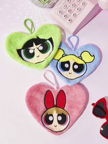 THE POWERPUFF GIRLS X Joivida 1件小女警姐妹卡通圖案毛巾，珊瑚絨吸水快乾抹布，易掛收納，馬卡龍柔和配色，可用於浴室、廚房、宿舍、公寓裝飾，週年可愛禮物 - 彩色 - 查看 10